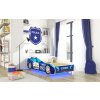 detska postel ve tvaru auta 160x80 cm bentley modre