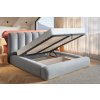 pohodlna calounena postel crystal 180x200 cm kovovy rost ulozny prostor s matraci