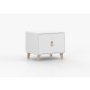 nocni stolek s uchytkou fadi levy bok bila