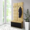 Malá předsíňová stěna Anita artisan/černá