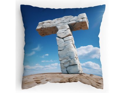 00600100046 Polštářek s potiskem Kamenné T