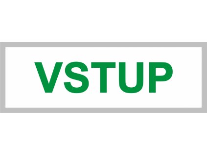 N 27B VSTUP 260x85mm bila