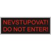 Nevstup! do not enter! 350x118