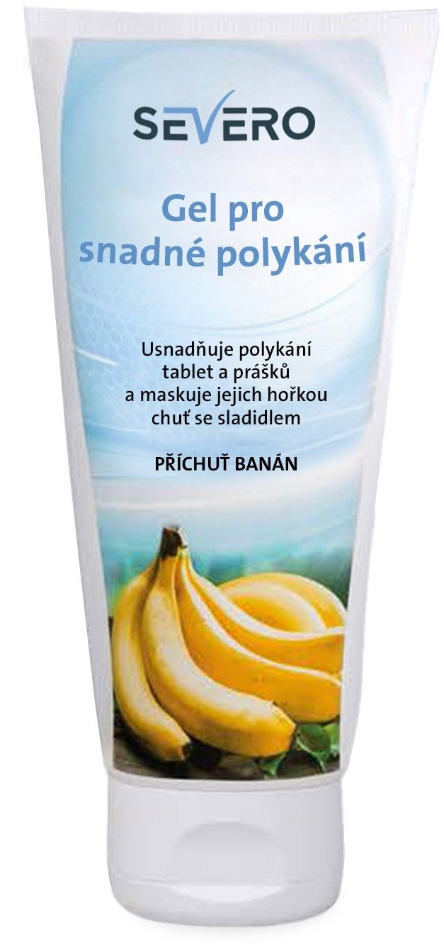 Severo gél banán 150 ml na uľahčenie prehĺtania liekov