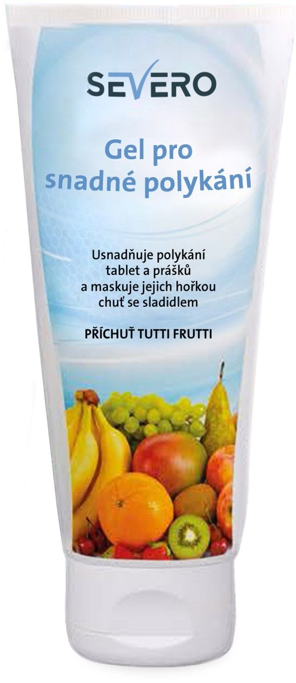 Prehĺtací gél Severo Tutti Frutti 150 ml pre jednoduché prehĺtanie liekov