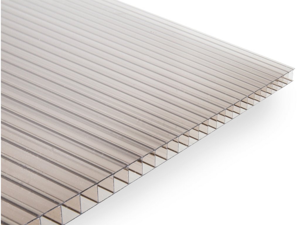 Polykarbonátová deska Guttagliss DUAL BOX 10 mm - bronz (Rozměr 1000 x 1050 mm, Barva bronz, Parametry Materiál: polykarbonát, Varianta: Guttagliss DUAL BOX 10 mm (1,05))