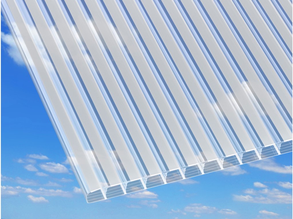 Polykarbonátová deska Guttagliss Zebra - bílá (Rozměr 2000 x 980 mm, Barva bílá, Varianta Guttagliss ZEBRA 16 mm (1,96))