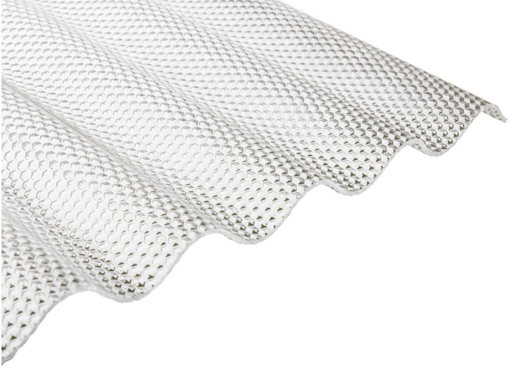Polykarbonátová vlnitá deska Guttagliss WABE - čirá (Rozměr 2000 x 1050 mm, Barva čirá, Parametry Rozměr vlny: 76 / 18 mm, Varianta: Guttagliss WABE (2,1))