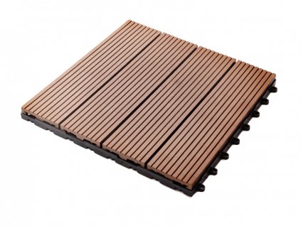 Terasová dlažba WPC Guttadeck (Rozměr 300 x 300 mm, Barva oak brown, Varianta Guttadeck zahradní dlažba WPC)