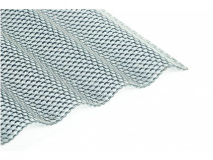 Polykarbonátová vlnitá deska Guttagliss WABE - šedá (Rozměr 2000 x 1045 mm, Barva šedá, Parametry Rozměr vlny: 76 / 18 mm, Varianta: Guttagliss WABE (2,09))
