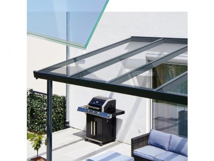Hliníková pergola Terrassendach Premium - VSG sklo / antracitová konstrukce (Rozměr 3,09 x 3,06 m, Varianta Terrassendach Premium - VSG sklo / antracitová konstrukce)