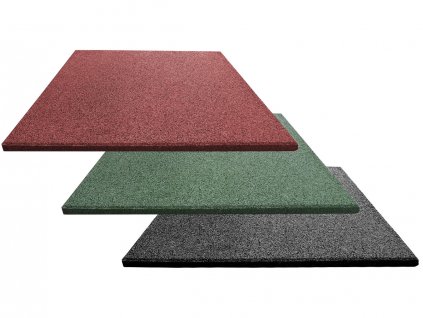 Gumová dlažba Flexi (Rozměr 50 x 50 x 2 cm, Barva červená, Varianta Flexi)