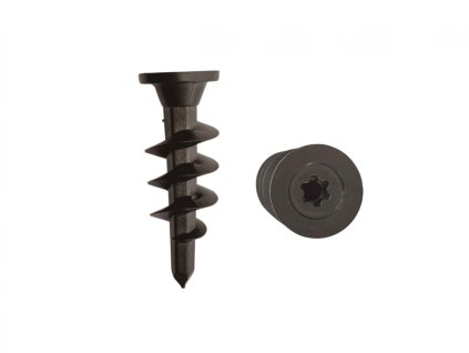 Vrut na kotvení nopové fólie (Rozměr 22 x 59 mm (100 ks v balení), Barva černá, Varianta vrut na kotvení nopové fólie (1))