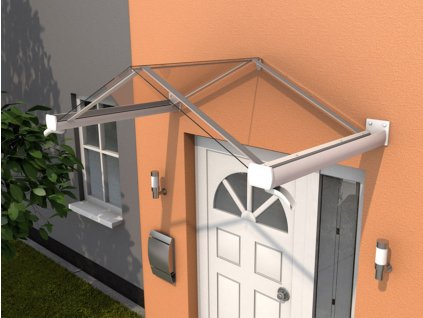 Vchodová stříška Guttavordach GV/T (Rozměr 160 x 90 cm, Barva bílá / čirá, Varianta Guttavordach GV/T)