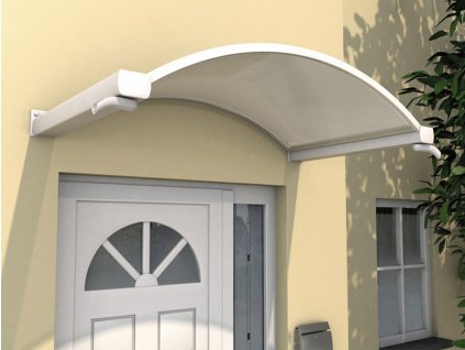 Vchodová stříška Guttavordach NO (Rozměr 160 x 90 cm, Barva bílá / čirá, Varianta Guttavordach NO)