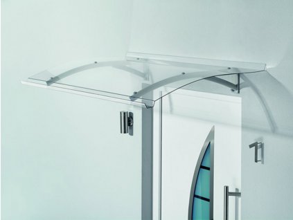 Vchodová stříška Guttavordach PT Secco (Rozměr 150 x 90 cm, Barva stříbrná / čirá, Varianta Guttavordach PT Secco)