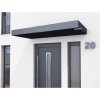 Vchodová stříška Guttavordach BS PLUS LED strip (Rozměr 160 x 90 x 15,5 cm, Barva RAL 7016 - antracit, Varianta Plus LED strip odtok P)