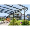 Hliníková pergola Terrassendach Premium - bronzový polykarbonát / antracitová konstrukce (Rozměr 3,094 x 3,06, Varianta Terrassendach Premium - bronzový polykarbonát / antracitová konstrukce)