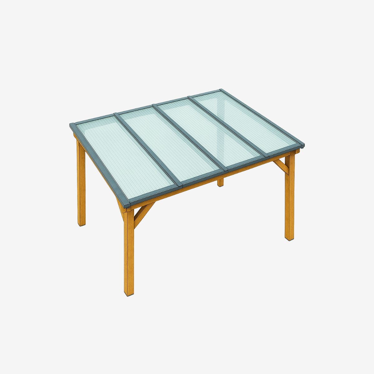 Interaktivní náhled: samostatně stojící pergola