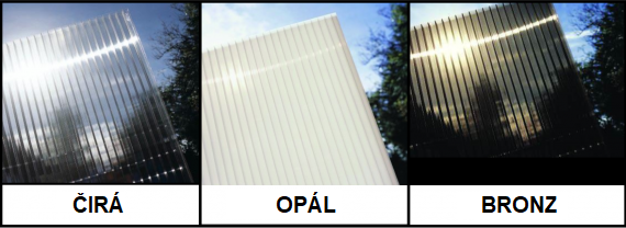 Porovnání barev polykarbonátu