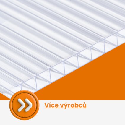 Komůrkový polykarbonát tl.10mm čirá 1