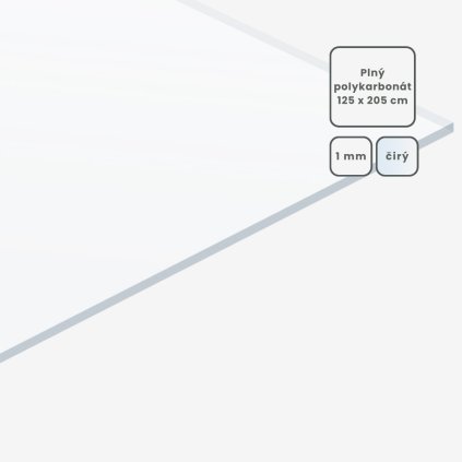 Plný polykarbonát 1 mm