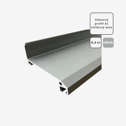 AL stěnový S profil hliník 6,4m