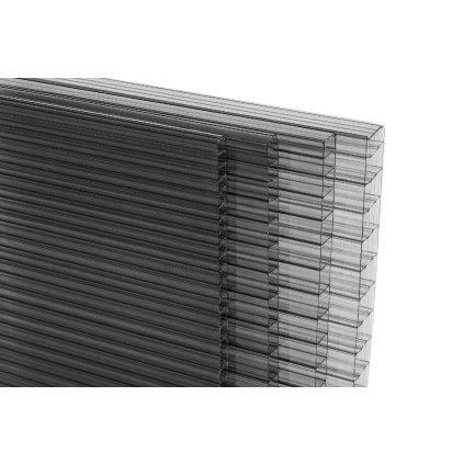 Komůrkový polykarbonát 10 mm antracit 755x2000
