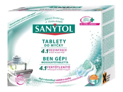 sanytol tablety do mycky 4v1 40 ks 109840