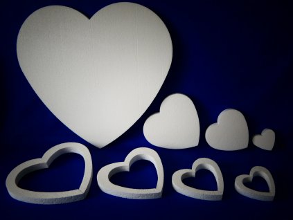 Polystyrenové srdce EPS - dekorační výřez: Zvolit variantu