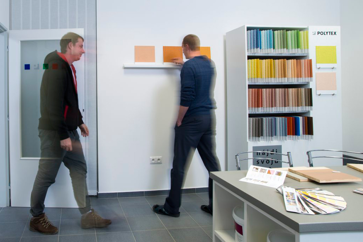 Showroom výber farieb