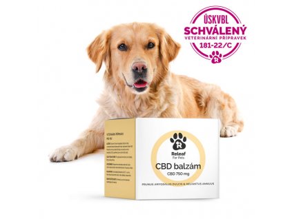 Releaf CBD olej pro psa obchod veterinarni pripravek CBD balzam 750mg boxretriever USKVBL 600x600