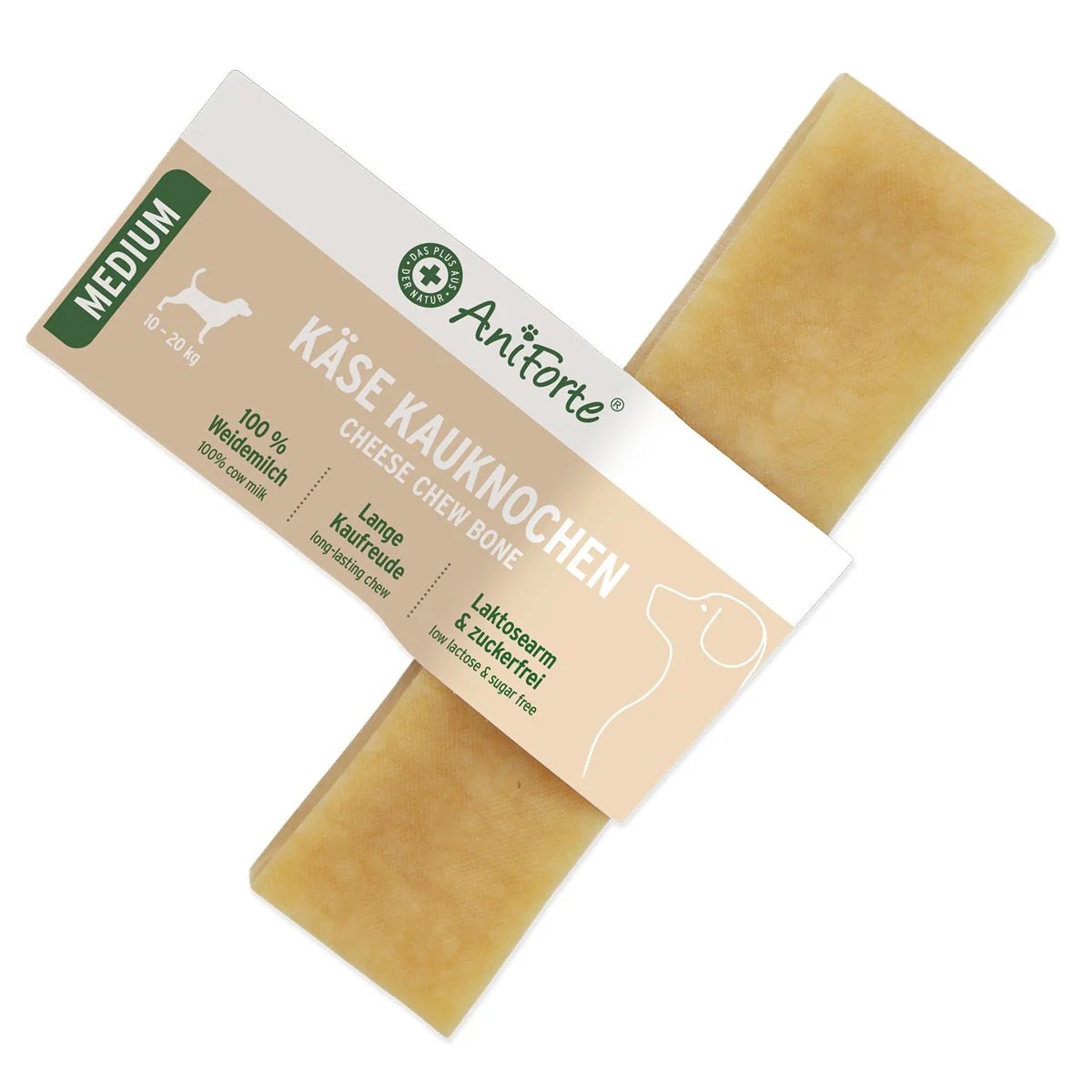 AniForte AniForte® žvýkací sýrová kost (30 g - 109 g) Hmotnost: 60 - 72 gramů (Střední)