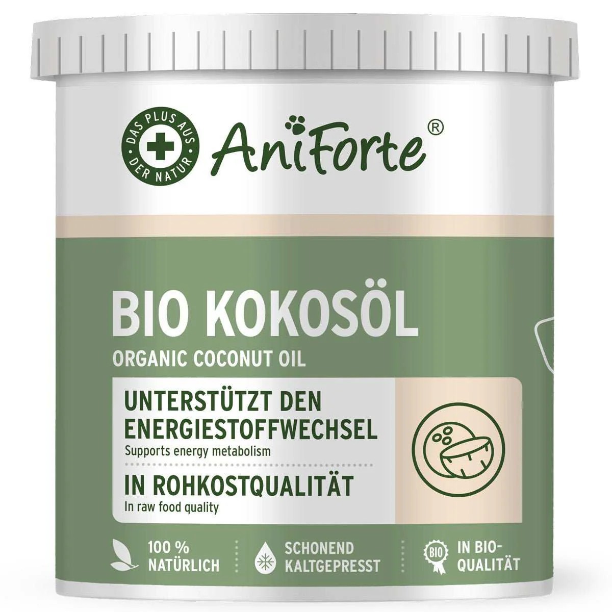 AniForte Bio kokosový olej (400 ml - 1 litr) Objem: 400 ml
