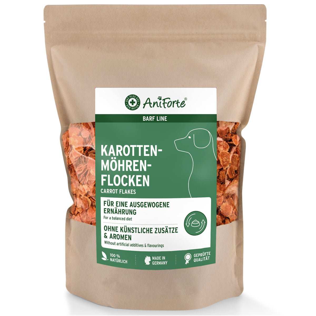 AniForte BARF vločky - Vločky z mrkve (1 kg)