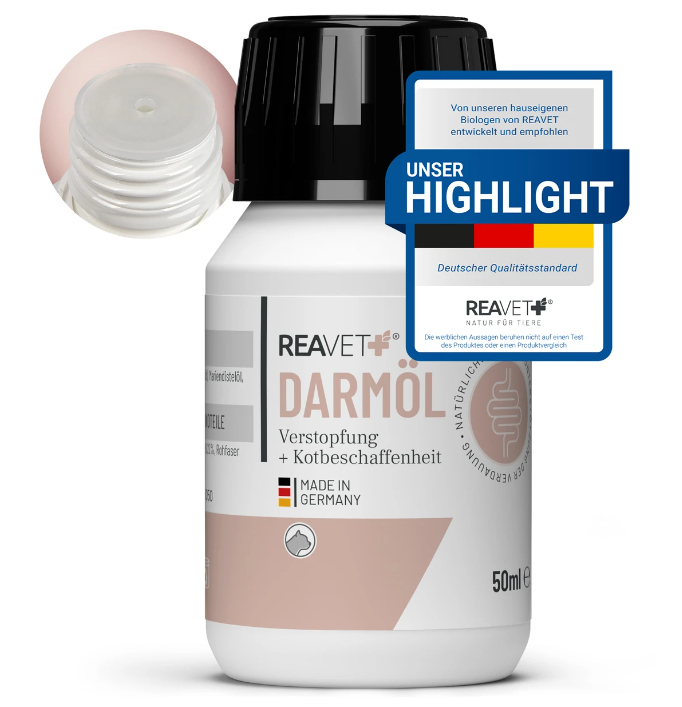 REAVET Střevní olej pro kočky - podpora trávicího systému (50 ml)