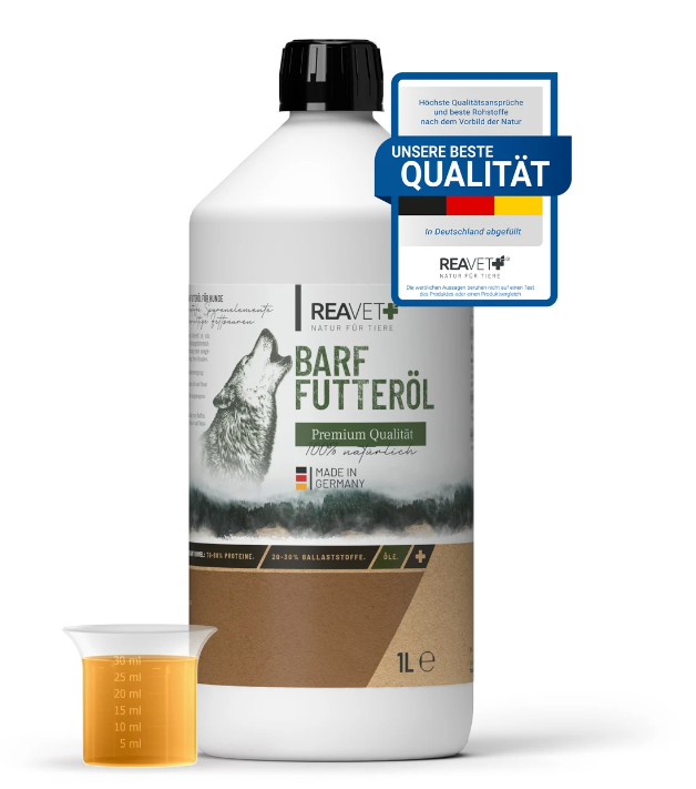Prémiový BARF olej REAVET pro psy (500 ml - 1 l) Objem: 1 litr