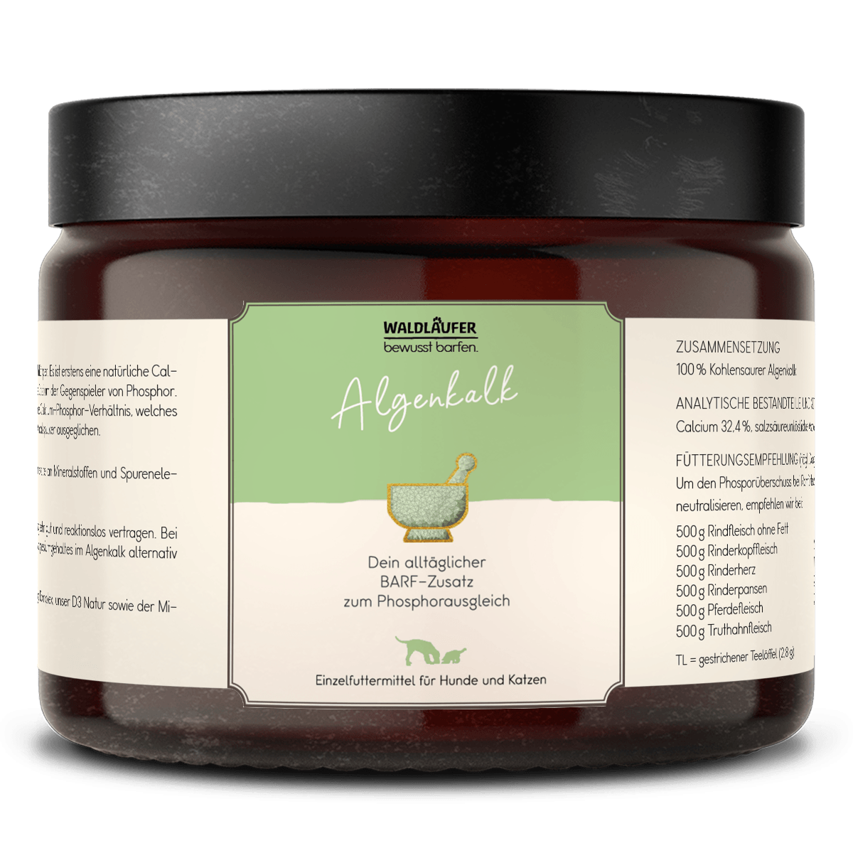 Waldkraft Mořská řasa - Algenkalk - zdroj vápníku z moře (500 g)