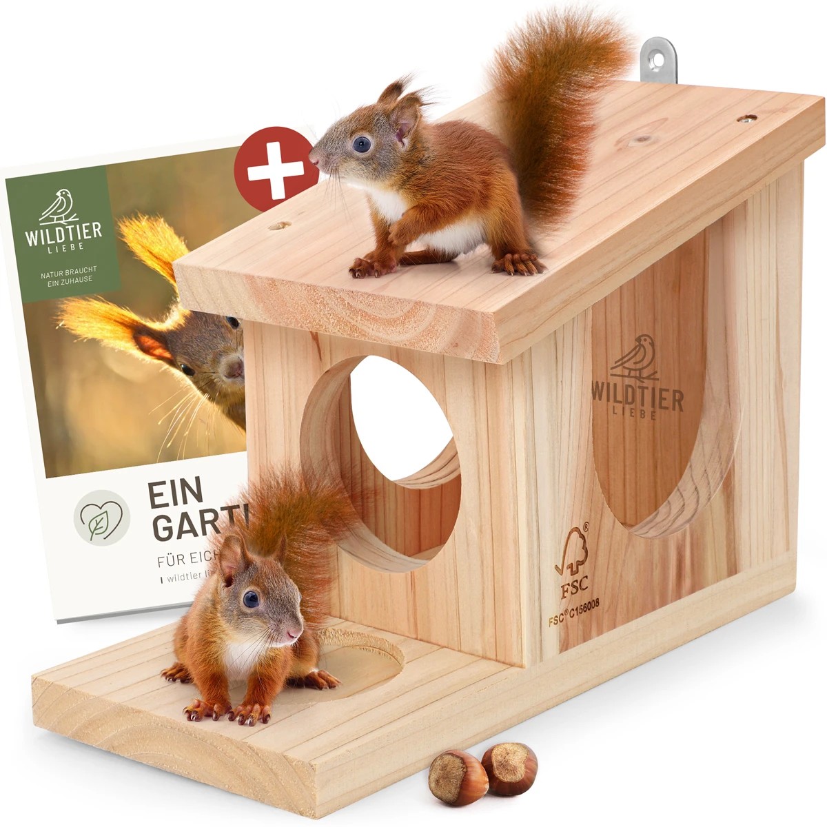 REAVET Hrací domeček pro veverky z přírodního masivního dřeva