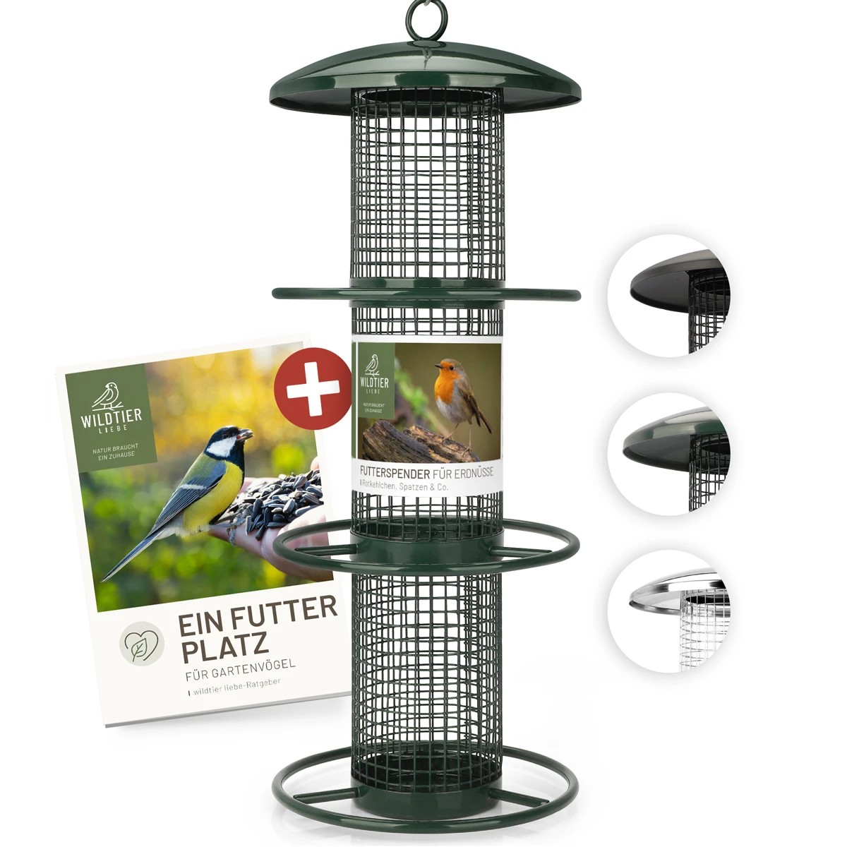 REAVET Krmný sloupek na arašídy - více barev (výška 35 cm) Barva: Zelená