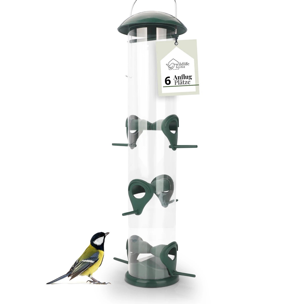 REAVET Krmný sloupek na obiloviny, zelený - více velikostí (výška 20 cm - 40 cm) Velikost: 40 cm