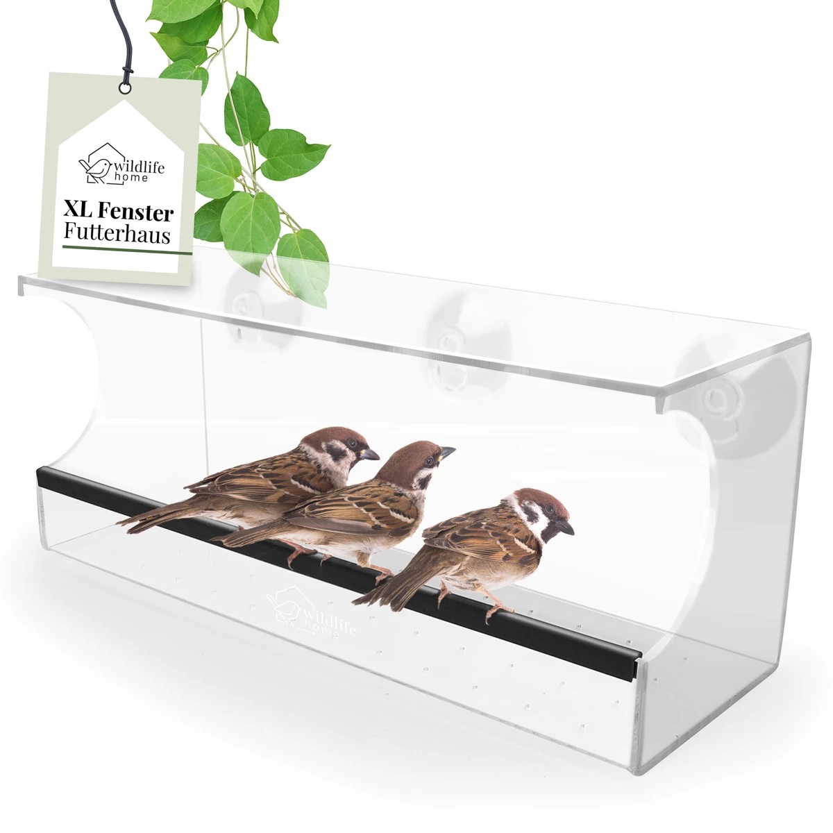 REAVET Dlouhé okenní krmítko s extra dlouhou krmnou vaničkou