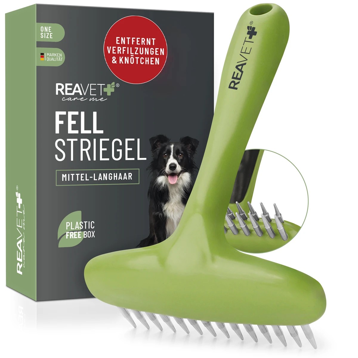 REAVET Hřeben na vyčesávání zacuchanců, klků, uzlíků v srsti