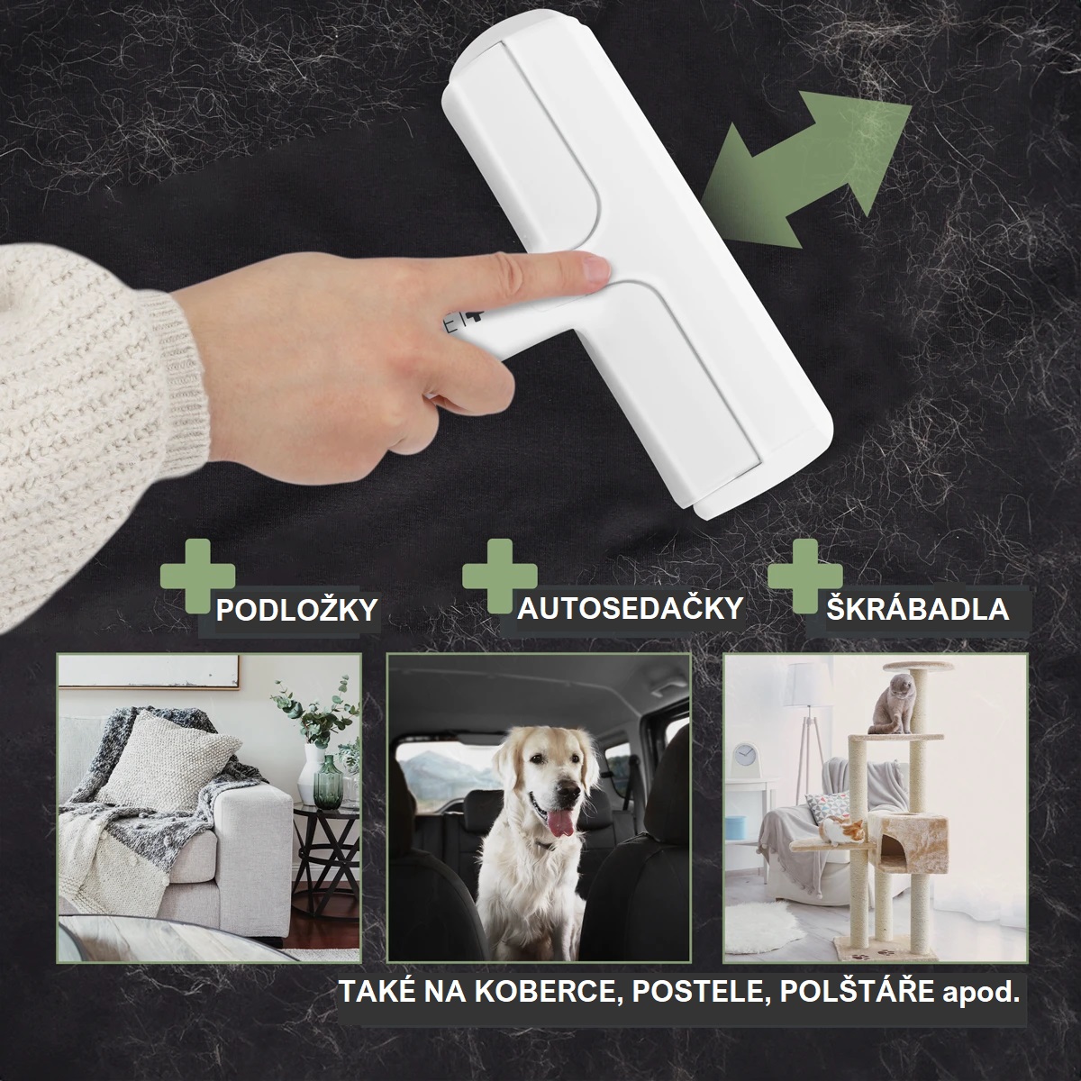 REAVET Čistič zvířecích chlupů a nečistot z Vašich mazlíčků