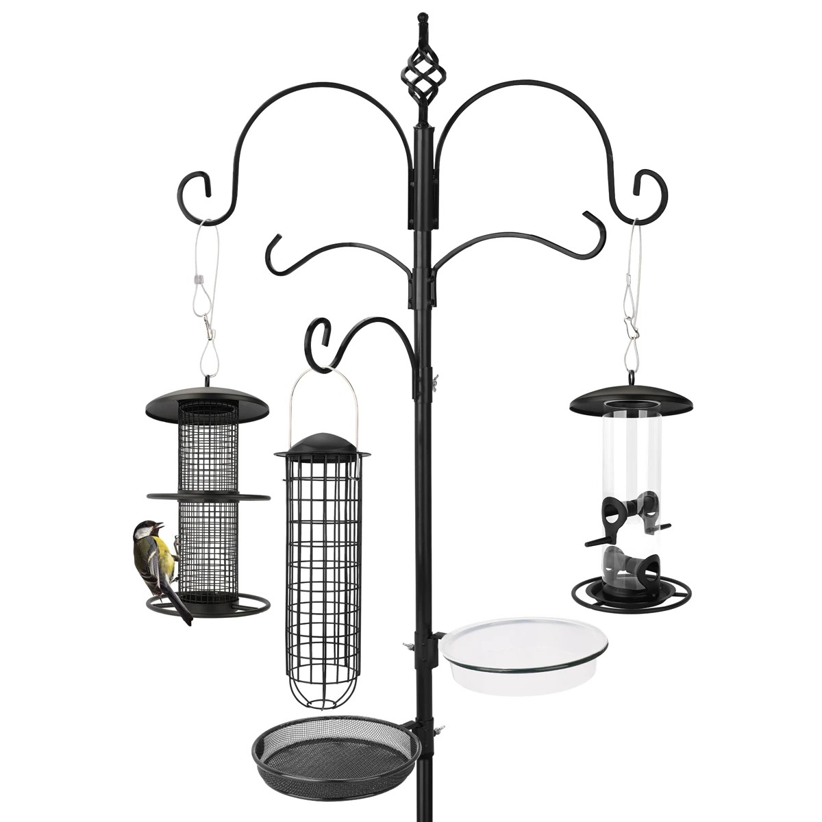 REAVET Krmná stanice Premium - kompletní sada - více barev (výška 2,35 m) Barva: Černá