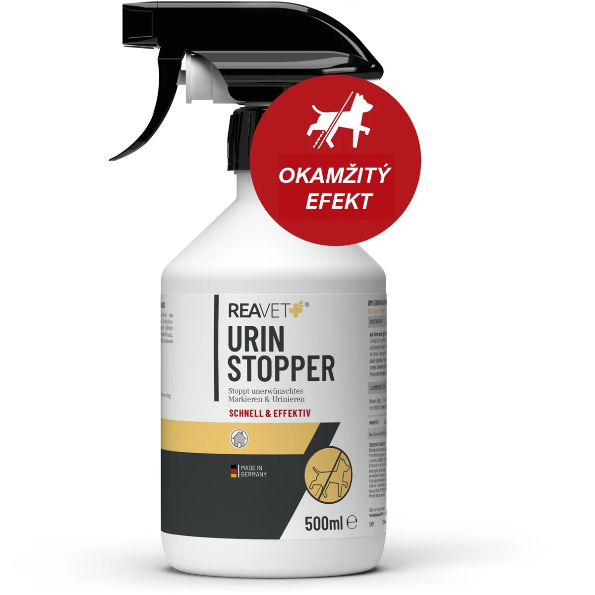 REAVET Stop občůrávání a značkování pejskům i kočičkám, doma i venku (500 ml)