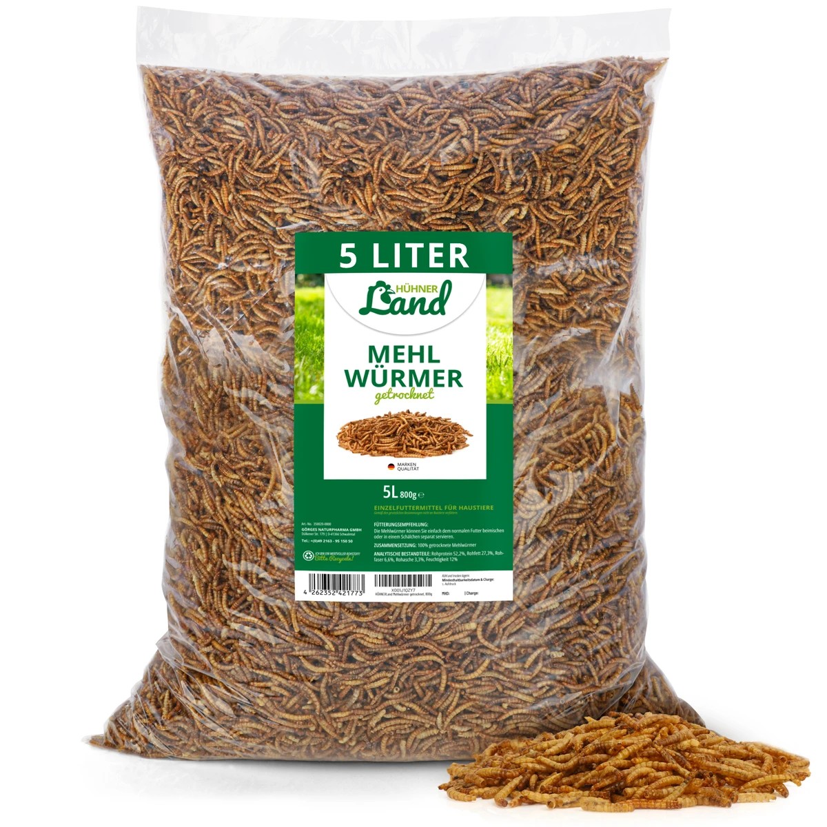 REAVET Sušení mouční červi pro drůbež (800 g)