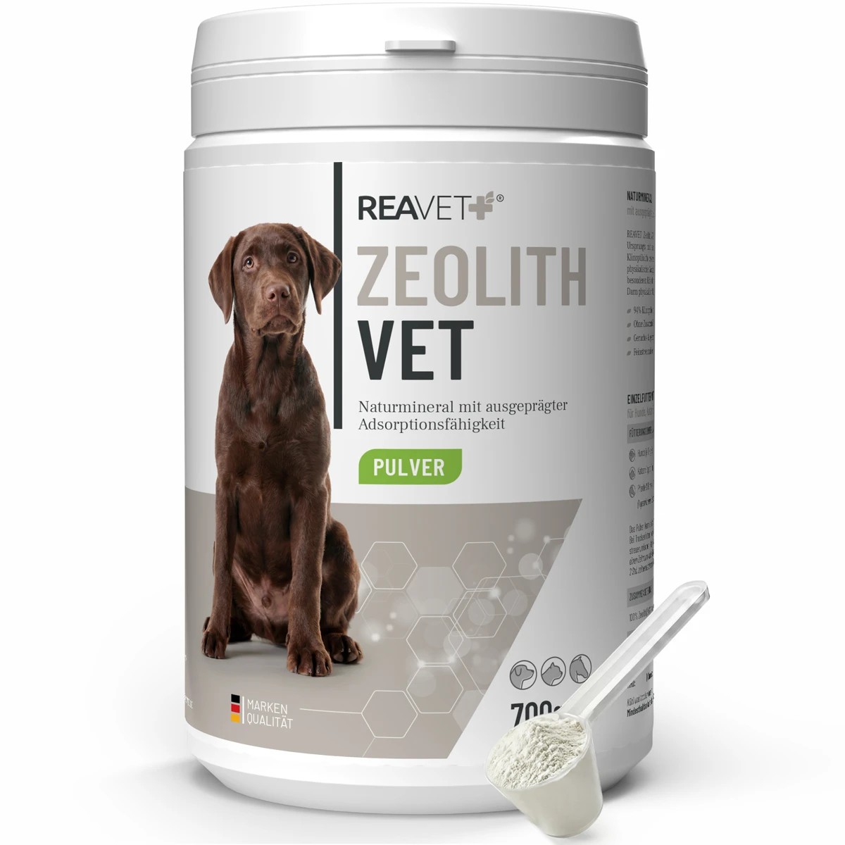 REAVET Zeolit ​​VET - Čistá minerální síla pro silná zvířata (700 g)
