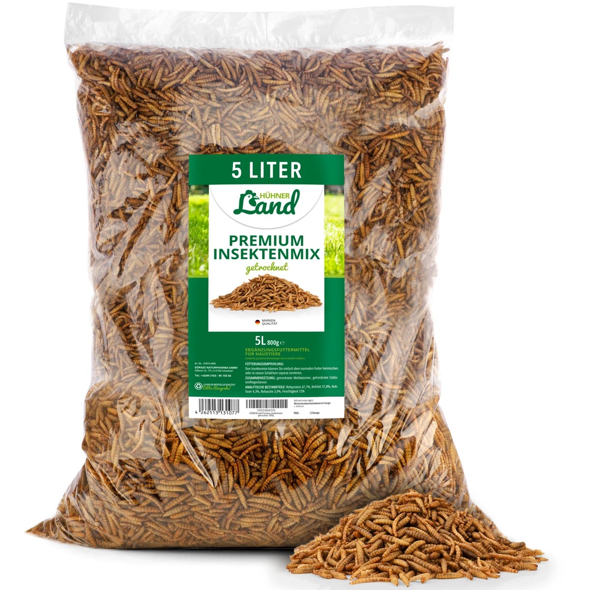 REAVET Sušená směs hmyzu Premium pro drůbež (800 g)