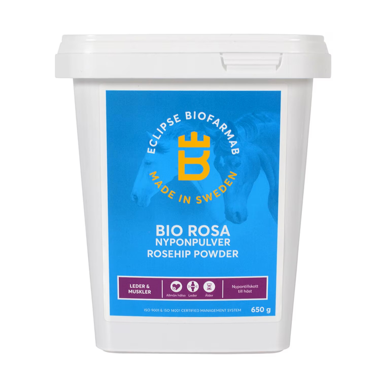 Eclipse Biofarmab Bio Rosa - Síla 100% čistých šípků v potravinářské kvalitě (650 g - 1,5 kg) Hmotnost: 650 g